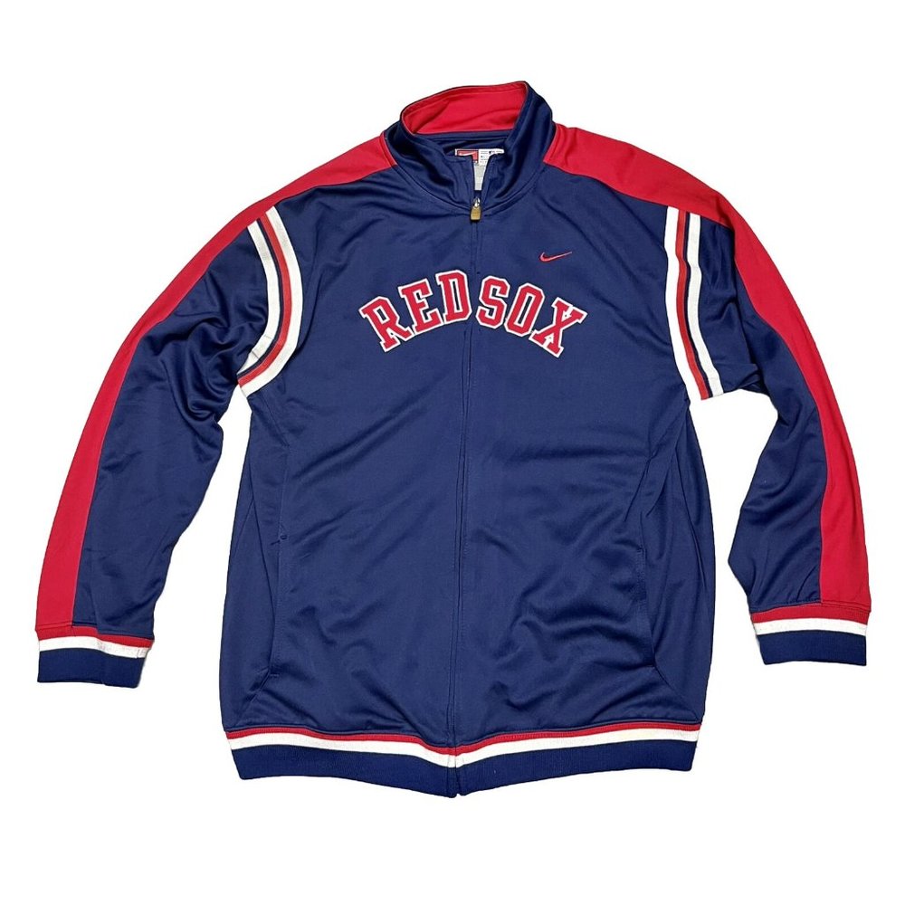Boston Red Sox Nike MLB Genuine Merchandise Blue Track Jacket Size Youth XL
